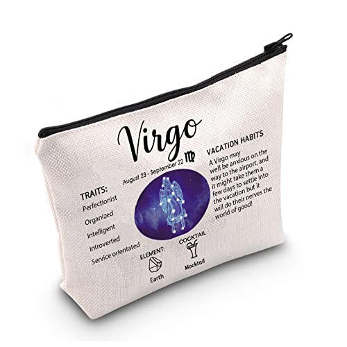 LEVLO 12 Sacs toilette constellation zodiaque Vierge
