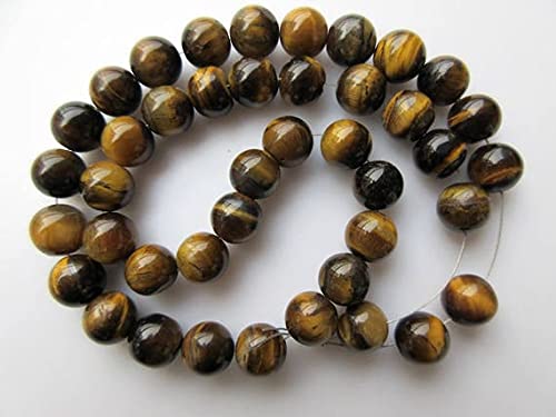 Oeil de tigre perles 8mm grand trou de 1mm en fil de 12 pouces pour bracelet en pierre naturelle