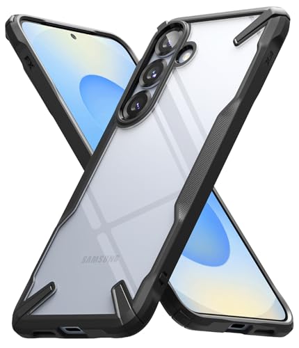 Ringke Fusion-X for Samsung Galaxy S25 Case [Precise Cutouts for Camera Lenses] Enhanced Bumper Heavy Duty Shockproof Protective Cover - Black