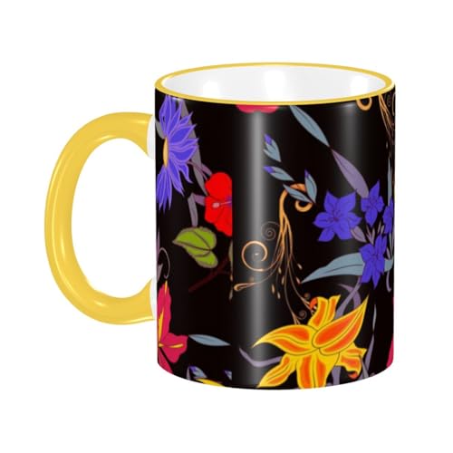 ̃Jtȉ }OJbv R[q[Jbv Yellow  HJbv eB[Jbv ϔM}O ۉ ϗ  傫 ~NRbv 330ml G ƒp vg蕨