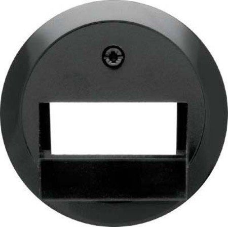 Preisvergleich Produktbild Hager Nostalgia Zentralplatte für 2 Toma EUA schwarz