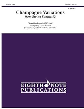 Paperback Champagne Variations: From String Sonata #3, Score & Parts Book