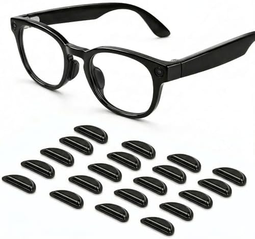 Ziabeb 10 Pairs Silicone Anti-Slip Nose Pads for Ray-Ban Meta/Wayfarer Glasses