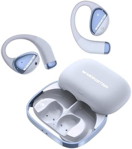 Monster Open Ear AC520 Headphones, Bluetooth 6.0 Wireless Earbuds with HiFi Sound, Open Ear Headphones with 24H Playtime, ENC Clear Call, Unique Handbag Design,IPX6 Resistance