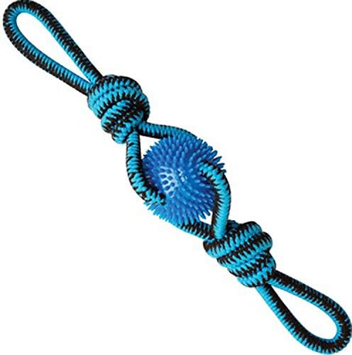 SNUGAROOZ Spikey Beast Strong Tug Toy for Dogs, Outdoor Puppy Teething Chew Toys, Tough & Indestructible Rope, (24 Inches - Assorted Colors)