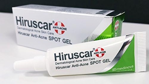 Hiruscar Anti-Acne Spot Gel 10g with extract from Allium cepa and multiple natural extracts for reduce acne dark spots, antibacterial