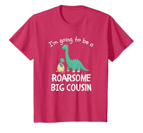 I'm Going To Be A Roarsome Big Cousin Dinosaur Promoted T-Shirt