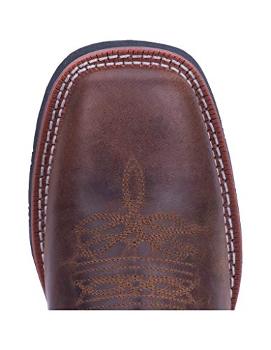 Image of Laredo Men's We Back The Blue Western Boot Wide Square Toe Brown 15 D(M) US
