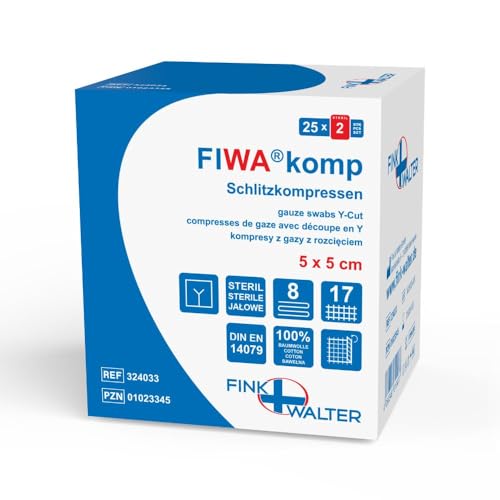 SCHLITZKOMPRESSEN 5x5 cm steril 8fach