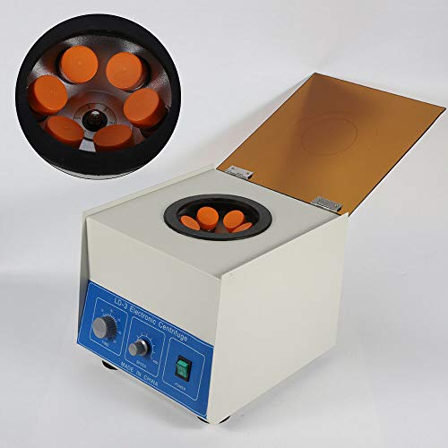 Wanlecy Electric Lab Benchtop Centrifuge, LD-3 Low-Speed 4000rpm Centrifuge Machine 6 Tubes x 50ml, with Timer 0-60min and Speed Control