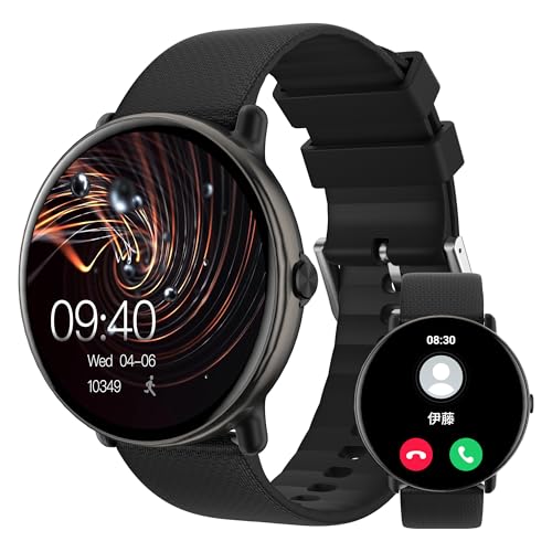 �y2026�ŐV�i�����f���z�X�}�[�g�E�H�b�`iPhone�Ή��A���h���C�h�Ή�AMOLED��������ʔ��^�y��Bluetooth5.4�ʘb�@�\�t��Smart Watch���MLINE/���b�Z�[�W�ʒm ����/�^���L�^�����j���O�E�H�b�` 25�������ҋ@ �����ʌv �~�^