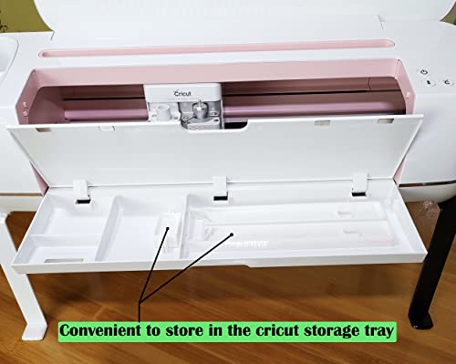 Extension Tray Compatible with Cricut Maker3 and Explore Air3 Air2 Air,Cutting Mat Extender Support for Maker and Explore Air Series (White) - Thumbnail 5
