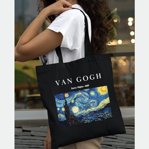 Peach-Blossom-Van-Gogh-Printed-Tote-Bag-for-Women-with-Zip-Stylish-Cotton-Handbags-Canvas-Tote-Bags-for-College