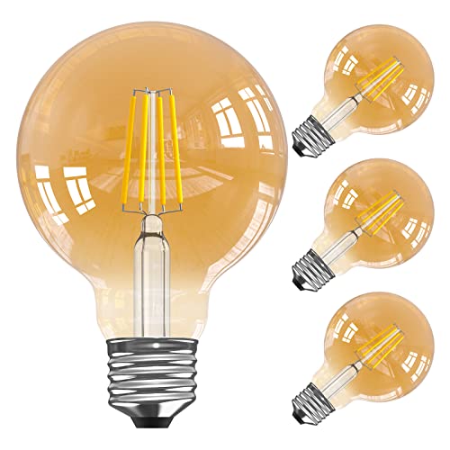 La mejor selección de Focos y lamparas los 5 más buscados. 45 HORKEY Foco LED Moderna Bombilla Edison 4 Pza/ 6 Pza G25(G80) 4w=40w E26 Café Vidrio Luz Blanca Calida (Paquete de 4)