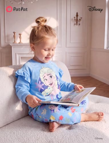 Image of Disney Outfits for Girls Long Sleeve Shirt Pocket Pant Toddler Sweatsuit