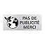 Plaque Adhésive Stop Pub - 60x25 Mm - Signalétique.Biz (Fabriquée En France)