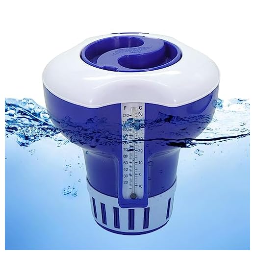 Flutuador de Cloro para Piscina - Dispensador de Cloro Flutuante para Piscina,Flutuador de pastilhas de cloro de 7 polegadas de diâmetro com medidor de temperatura, flutuador de piscina para Xinxi