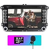 AWESAFE Radio Coche 7 Pulgadas con Pantalla Táctil 2 DIN para Volkswagen, Autoradio para VW Passat Transporter Polo Seat Altea Skoda Jetta Touran Caddy Sharan y Muchos Modelos de VW