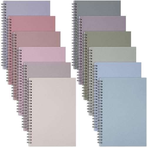 Carnet A5 à spirale Fuutreo en lot de 12 pour organiser vos notes de bureau