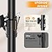 Small Speaker Stands 2 Pack, 24-50 Inch Height Adjustable Speaker Tripod Stand Pair, Lightweight 35mm Compatible Insert, Support 55 LB with 2 Storage Bags