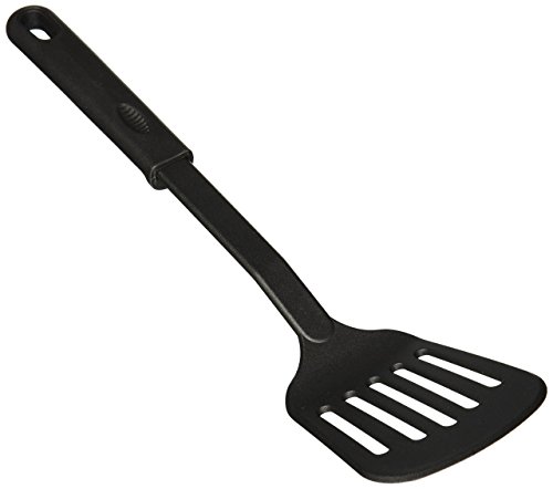 Winco Nylon Slotted Spatula, Black Medium #TOP22