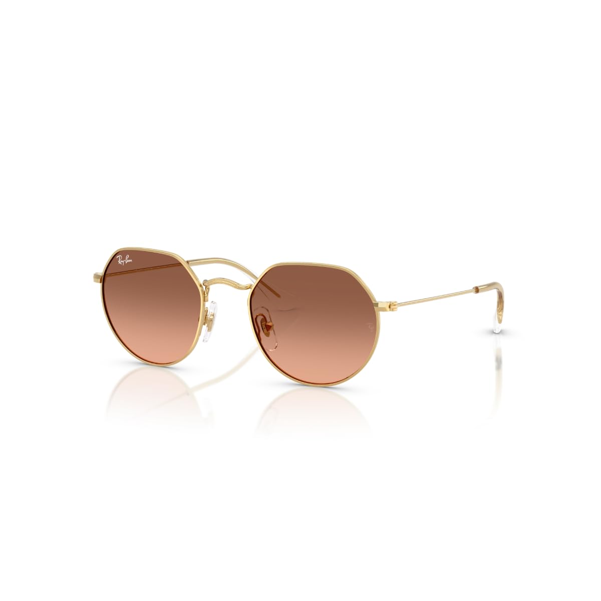 Ray-Ban Unisex dziecięce okulary przeciwsłoneczne Rj9565s Jack, Złoty/Różowy Gradient Szary, 47 mm