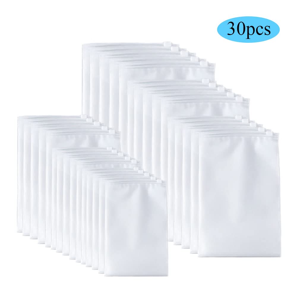 QISF 30 Pezzi Sacchetti In Plastica Trasparente Richiudibili | FindTheDeal - Foto 6