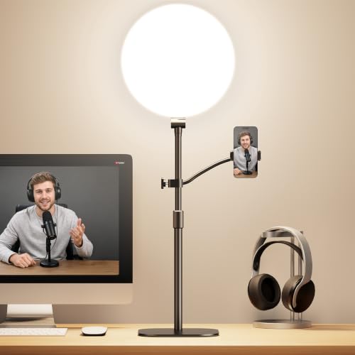 Full-Panel Ring Light with Stand