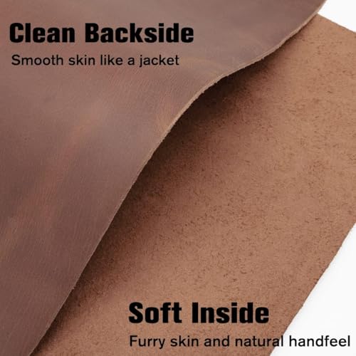 Cuir de vache véritable marron de qualité supérieure pour art
