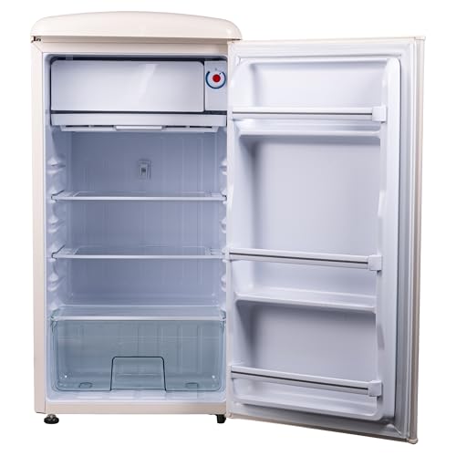 Frigorifero Vintage Monoporta 100 L 44,9X48,3X88,2 Cm, Avorio, Kooper - 5
