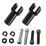 Passenger Foot Peg Support Mount Clevis Kit Compatible With Harley Davidson Softail 2000-2006 (Black)