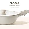 BECIGAR 23PCS Ceramic Pots and Pans Set,Nonstick, Removable Handle Pots and Pans Set, Stackable Pan Set, Ceramic Nonstick Pan Non Stick for Easy Cooking #3