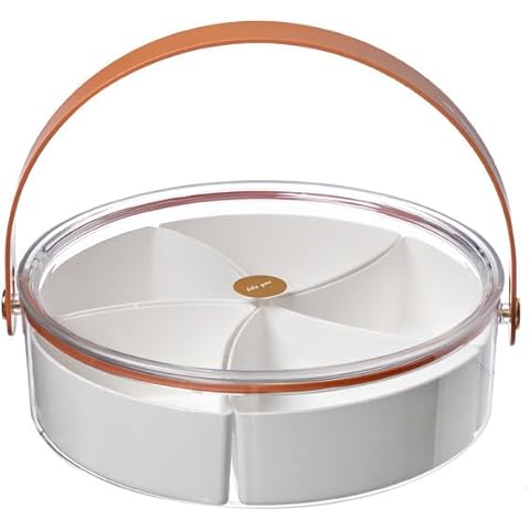 LUXTE Divided Serving Tray with Lid Cover