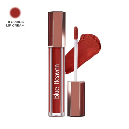 Image of Blue Heaven Roseate Lip Cream | Light Weight Mousse Texture | Hydrating & Plumping Liquid Lipstick for women | Enriched with Peptides, Hyaluronic Acid & Cocoa Butter | Imperial Truffle | 3.5ml