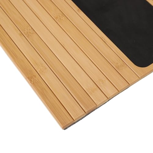 Table de bras de canapé pliable grand plateau bambou 41x34 - 8