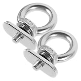 DIYEAH 2 Stück Edelstahl Kajak Befestigungsösen M6 für Kajakschienen Bootsbefestigung Rostfreie Schienenhalterung Einfache Montage Outdoor Angelzubehör