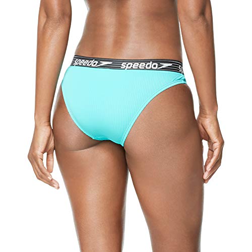 Bas de bikini hipster Speedo en maille côtelée céramique taille M - 2