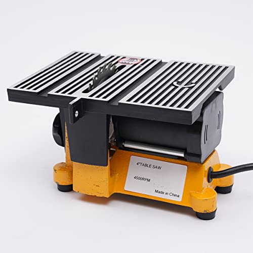 Portable Mini Table Saw Cutting Tool,110V 4 Inch Small Cutting Tool Machine For Diy Handmade Wooden Model Crafts,Plastic, Wood, Glass, Stone,Ccopper, Aluminum,Low-Noise Motor #TOP28