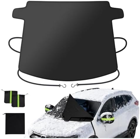 Zanch Windshield Cover for Ice and Snow [3-Second Snow Removal & ...