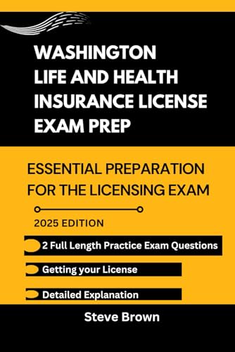 WASHINGTON LIFE AND HEALTH INSURANCE LICENSE EXAM PREP: Essential Preparation for the Licensing Exam (USA LIFE AND HEALTH INSURANCE LICENSE EXAM PREP HANDBOOK) cover