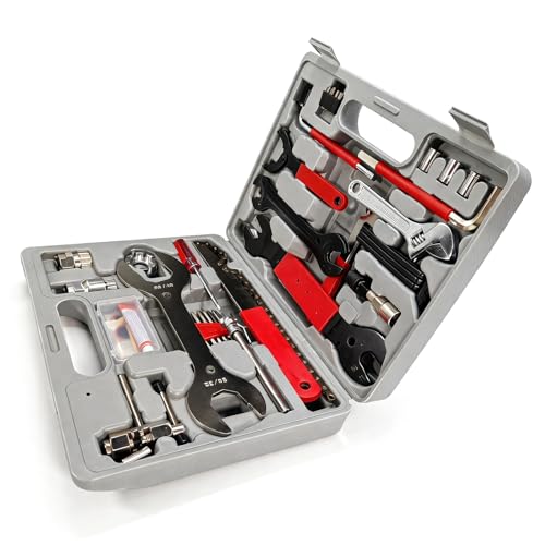 Upriver 44 Piece Bicycle Repair Tool Set Bike Tool Kit Mountain Bike Repair Tool Set