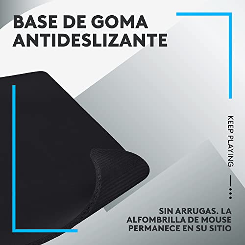 Image of Logitech G740 Large Thick Gaming Mouse Pad, Optimized for Gaming Sensors, Moderate Surface Friction, Non-Slip Mouse Mat, Mac and PC Accessories, 460 x 600 x 5 mm (Pack of 4)