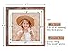 ORIVAN 10x10 Picture Frame Wood Display Picture 8x8 with Mat or 10x10 without Mat Distressed Brown Square Photo Frame for Wall and Tabletop Decoration