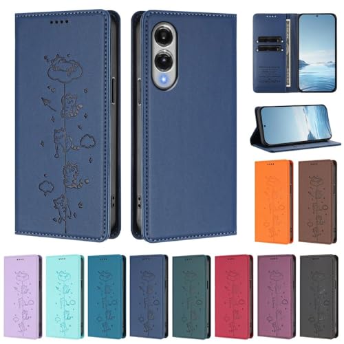 Housse Galaxy S24 Plus avec portefeuille orange et rabat aimanté - 2