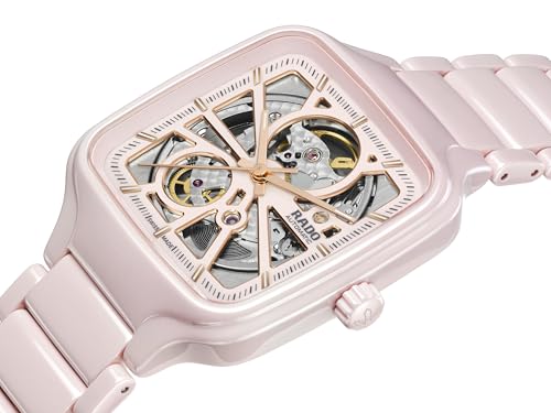 Rado -True Square-Womens-Swiss Automatic Watch-High-Tech Ceramic-Sapphire Crystal -38mm2