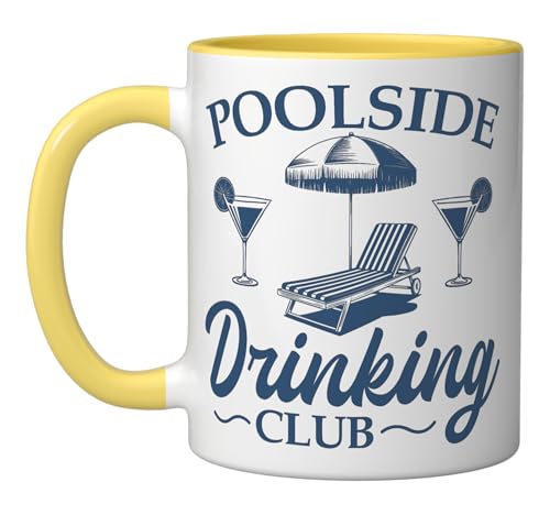 Taza de cerámica para piscina de 11 onzas miniatura 1