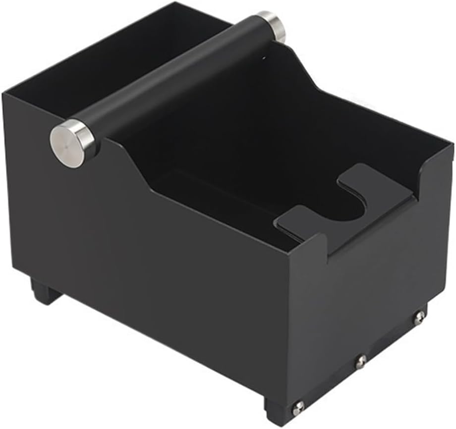 1PCS 2 In 1 Coffee Knock Box Coffee Tamper Station Stainless Steel Coffee Grounds Knock Box Space Saving For Household Cafe Use