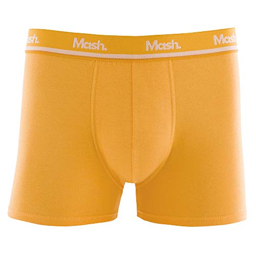 Cueca Boxer Cot Elast Bord, Mash, Masculino, Amarelo, G