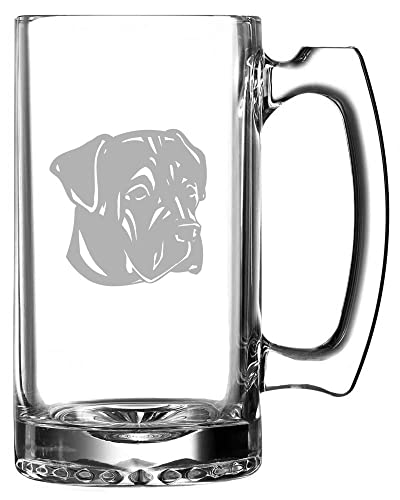 CANE CORSO Dog Themed Etched 25oz Beer Mug