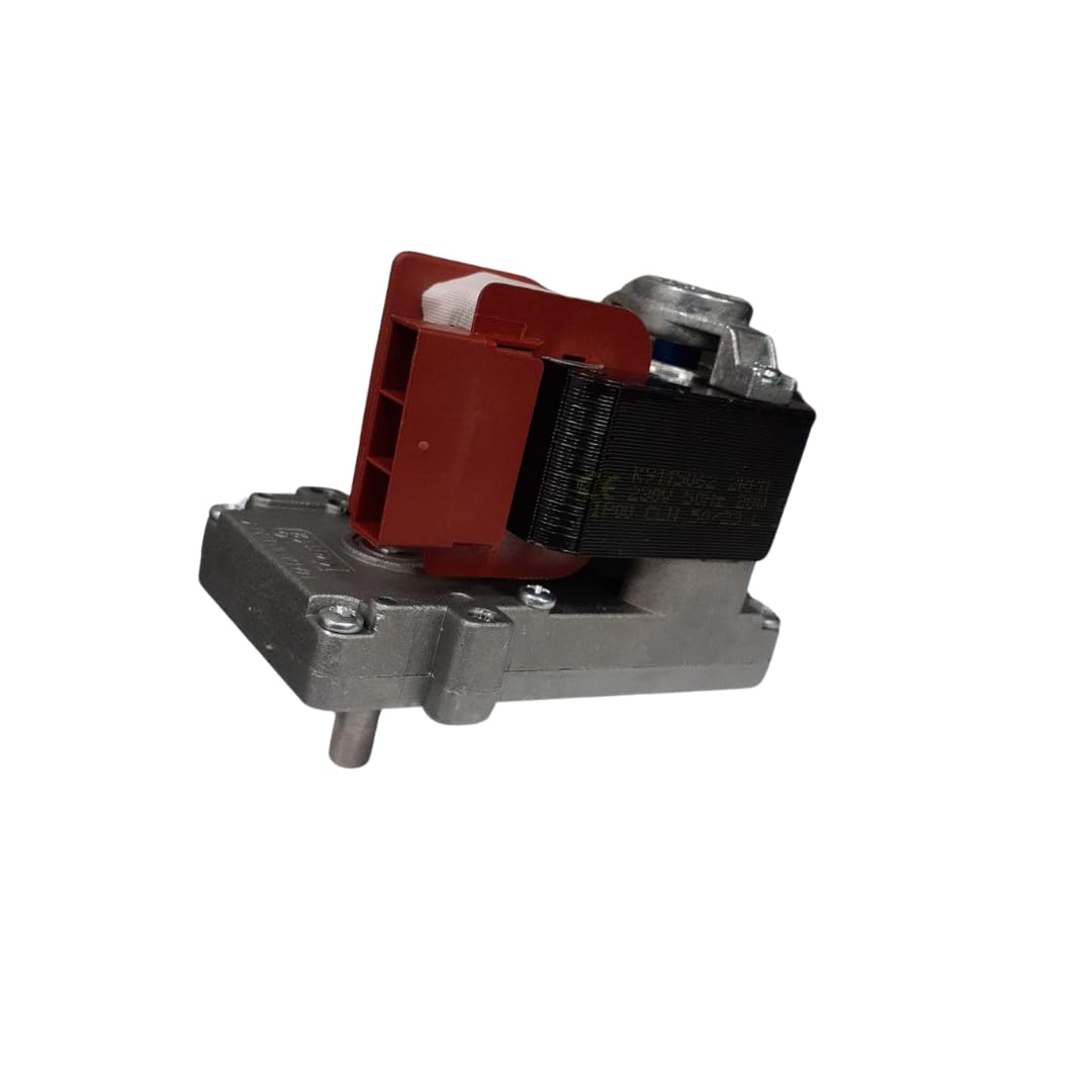 Motorreductor Kenta K9115062 par nominal 25 Nm, absorción 28 W, velocidad 2 rpm, rotación horaria, diámetro del eje 8,5 mm, paquete de láminas de 30 mm, alimentación 220 V CA - 50/60 Hz